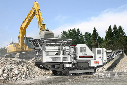 track mounted crushing plant 6