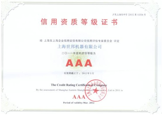 SBM Won a 3A Credit Rating Evaluation in the First Batch of Gravel Industry Enterprises