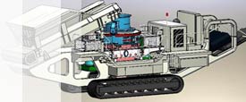 YGD crawler mobile VSI crusher picture