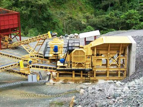 Portable jaw crusher plant project
