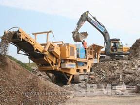 Track mounted crushing plant project